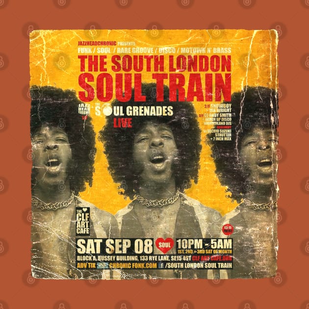 POSTER TOUR - SOUL TRAIN THE SOUTH LONDON 56 by Promags99