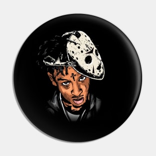 21 Savage Mask Pin