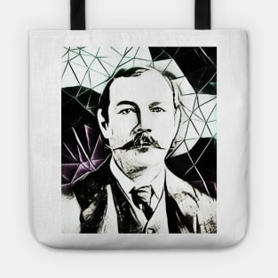 Arthur Conan Doyle Black and White Portrait | Arthur Conan Doyle Artwork 4 Tote