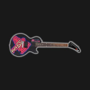 WKLS 96 Rock Atlanta Tomahawk Braves Guitar T-Shirt