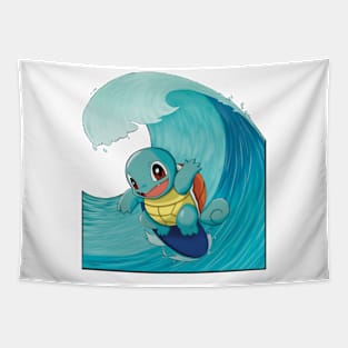 Squir tortle surf Tapestry