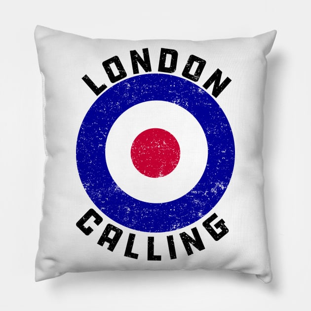 London Calling T-Shirt Gift Pillow by fatpuppyprod