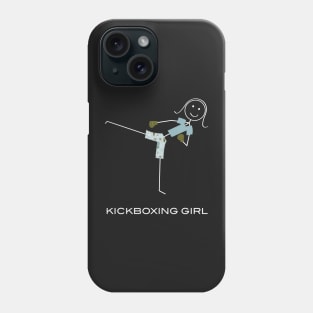 Funny Womens Kickboxing Design Phone Case