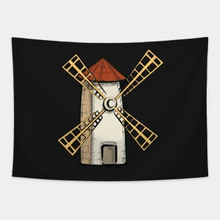 The Farm Windmill Tapestry