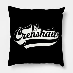 Los Angeles Crenshaw lettering - Crenshaw LA - L.A. Crenshaw Logo Pillow