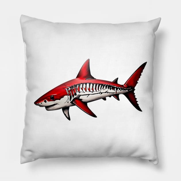 shark design III Pillow by design19970