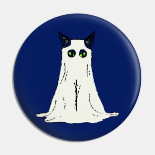 Spooky Kitty Cat - Cat Ghost Costume Pin