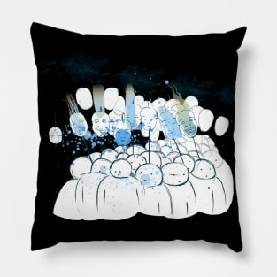 Blue people Pillow