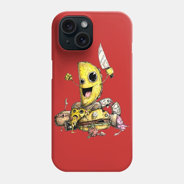 TACO vs FOOD Phone Case by tacoboydesigns