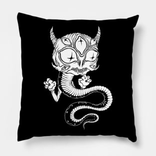 9 Eyes Dragon b/w Pillow