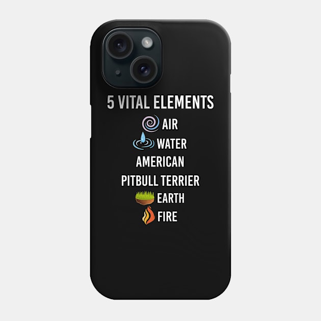 5 Elements American Pitbull Terrier Phone Case by blakelan128