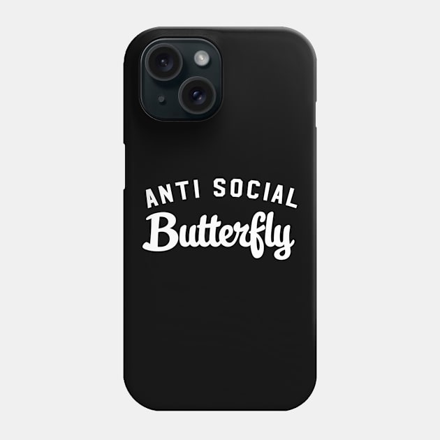 Anti social butterfly Phone Case by sewwani