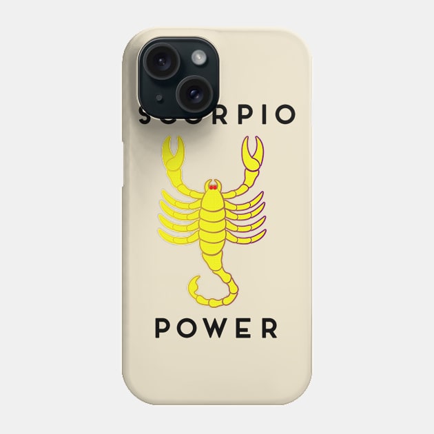 Scorpio Power Phone Case by DesigningJudy