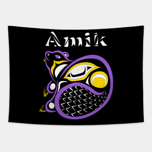 Amik (Beaver) Non-Binary Pride Tapestry