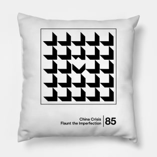 Flaunt the Imperfection - Minimalist Graphic Design Artwork Pillow