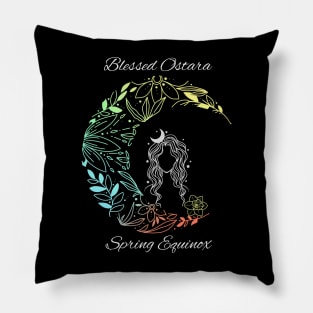 Blessed Ostara - Spring Equinox Pillow