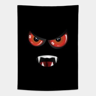 Evil face with red eyes Tapestry