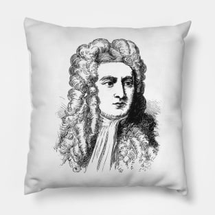 Sir Isaac Newton / Retouched Fan Art Pillow