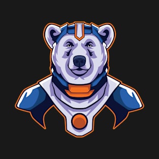 Bear Cyborg Illustration T-Shirt