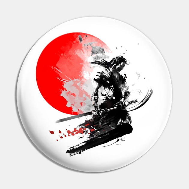 Japanese Warrior Pin by vivalarevolucio