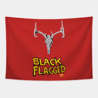 DEER HUNTER Black Flagged Tapestry