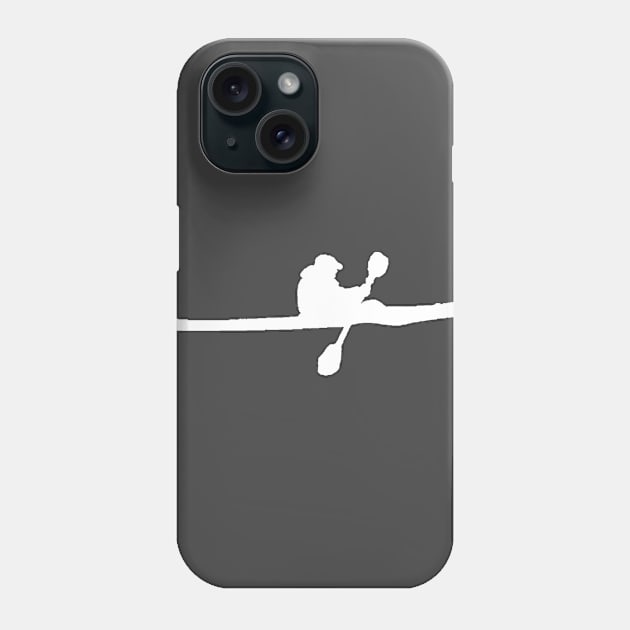 Sea Kayaker White Logo Phone Case by JMHeadshots