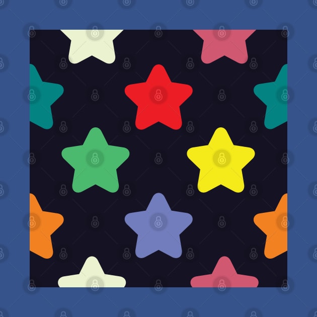 Colorful Starry Star Pattern by FromTheAshes