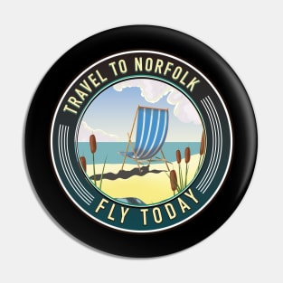 Travel to Norfolk Fly today logo Pin