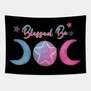 Blessed Be Triplemoon Abstract Candy Edition Design Tapestry