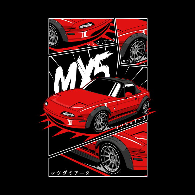 Miata jdm manga style by R.autoart