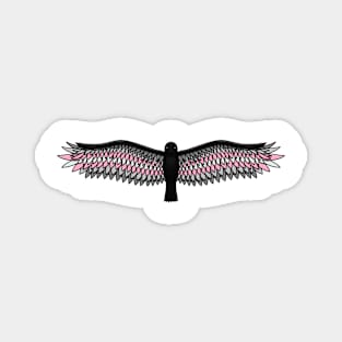 Fly With Pride, Raven Series - Demigirl Magnet