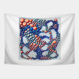 BLUE BUBBLES Tapestry