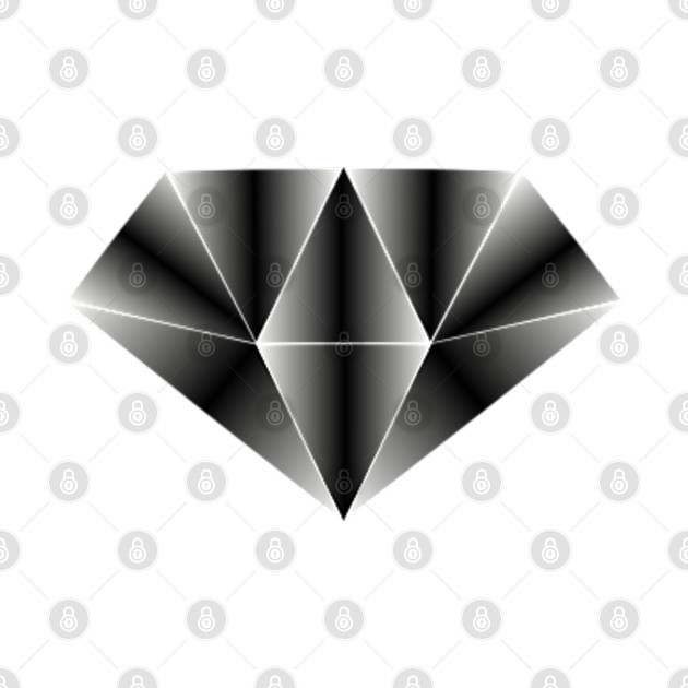 Metallic diamond, silver black by SAMUEL FORMAS