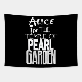 Alice in The Temple Of Pearl Garden White Tapestry