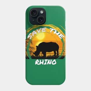 Save the Rhino Phone Case