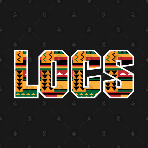 Locs Kente Pattern by blackartmattersshop