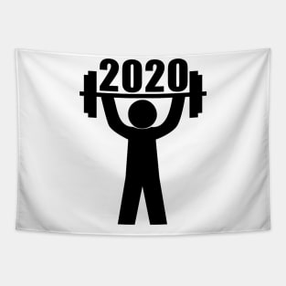 Lifting 2020 Funny Quarantine Workout Tapestry