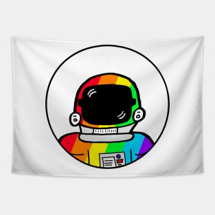 Rainbow Astronaut Tapestry