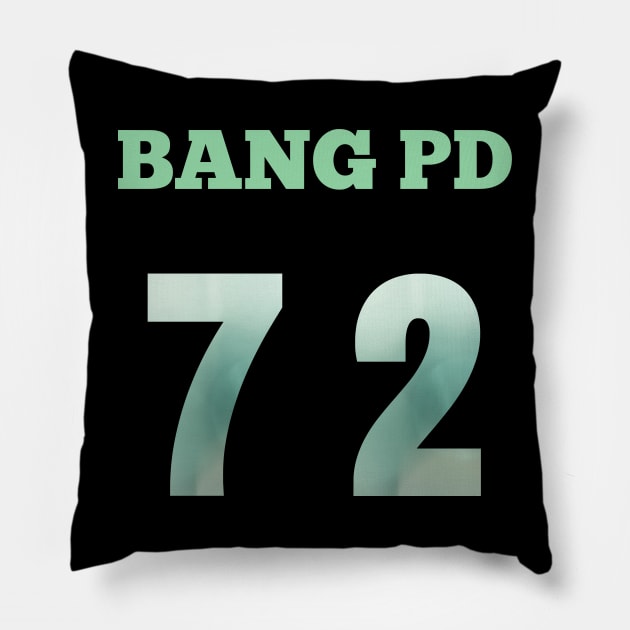 Bang PD 72 (BTS Bangtan Soyeondan HYBE Producer / Founder) Pillow by e s p y