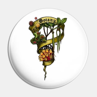 Botany Nerd Banner Pin