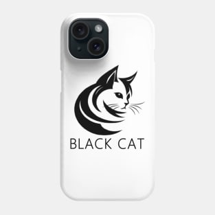 Black Sad Cat Phone Case