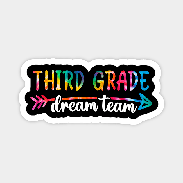 3rd Grade Dream Team Students Teachers Back to School Magnet by Ene Alda