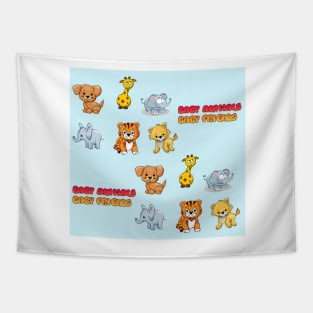 Toddlers Jungle Safari Tapestry