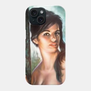 Peeping woman Phone Case