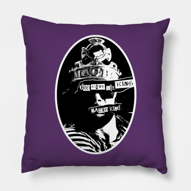 God Save The King Pillow by PentaGonzo