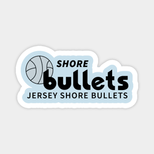 Defunct Jersey Shore Bullets Basketball 1977 Magnet