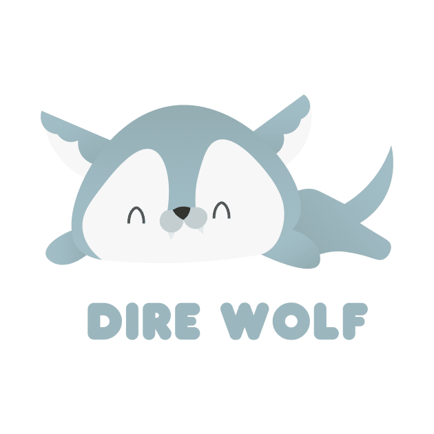 Kawaii Dire Wolf by FlutesLoot