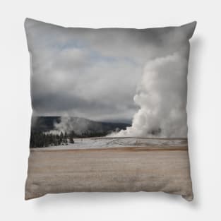 A Dusting of Snow in Yellowstone National Park Pillow