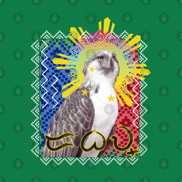 Philippine Eagle Baybayin word Dabaw (Davao) by Pirma Pinas