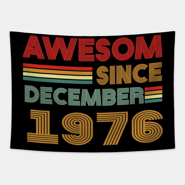 47th birthday awesom since december 1976 Tapestry by MetalHoneyDesigns